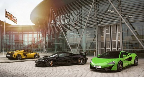 McLaren open chassis manufacturing facility