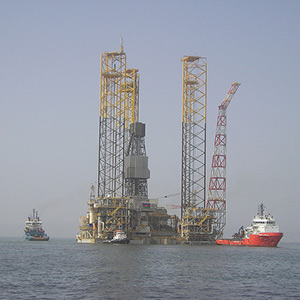 The Shah Deniz Alpha gas production platform. Photo: BP