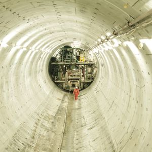 The Lee Tunnel (pictured) will connect with the Thames Tideway Tunnel. Photo courtesy of Thames Water