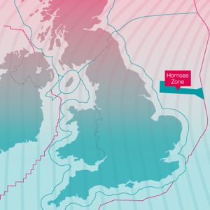 A map showing the location of the Hornsea Zone